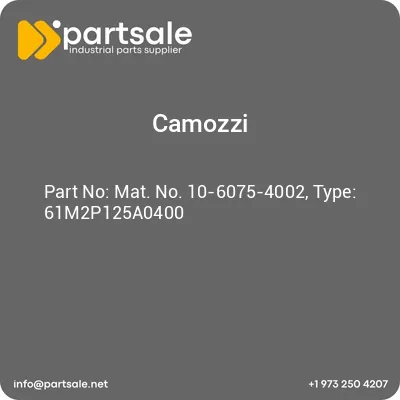 mat-no-10-6075-4002-type-61m2p125a0400