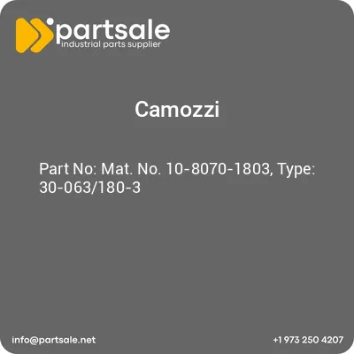 mat-no-10-8070-1803-type-30-063180-3