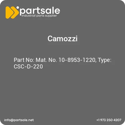 mat-no-10-8953-1220-type-csc-d-220