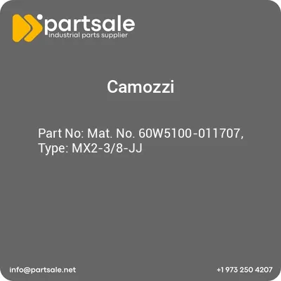 camozzi-mat-no-60w5100-011707-type-mx2-38-jj