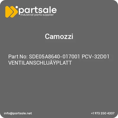 sde05a8640-017001-pcv-32d01-ventilanschluayplatt