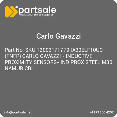 carlo-gavazzi-sku-12003171779-ia30elf10uc-fnfp-carlo-gavazzi-inductive-proximity-sensors-ind-prox-steel-m30-namur-cbl