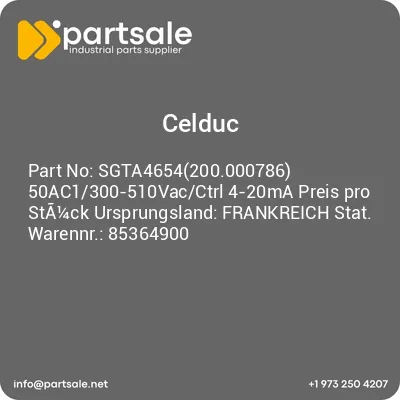 sgta4654200000786-50ac1300-510vacctrl-4-20ma-preis-pro-sta14ck-ursprungsland-frankreich-stat-warennr-85364900