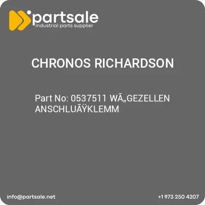 chronos-richardson-0537511-wagezellen-anschluayklemm