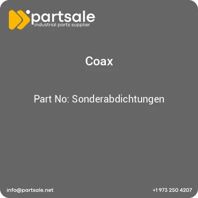 sonderabdichtungen