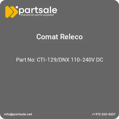 comat-releco-cti-129dnx-110-240v-dc