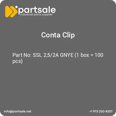 conta-clip-ssl-252a-gnye-1-box-100-pcs