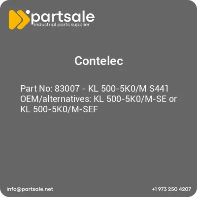 83007-kl-500-5k0m-s441-oemalternatives-kl-500-5k0m-se-or-kl-500-5k0m-sef