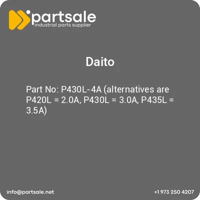 daito-p430l-4a-alternatives-are-p420l-20a-p430l-30a-p435l-35a