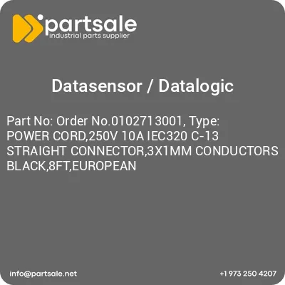 order-no0102713001-type-power-cord250v-10a-iec320-c-13-straight-connector3x1mm-conductors-black8fteuropean