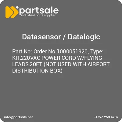 order-no1000051920-type-kit220vac-power-cord-wflying-leads20ft-not-used-with-airport-distribution-box