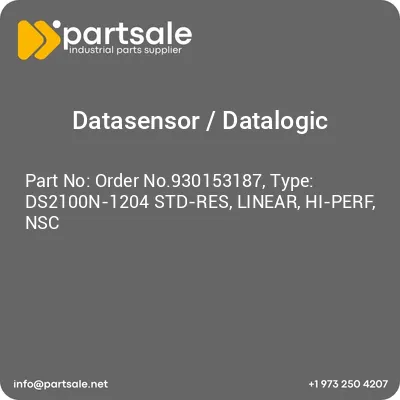 order-no930153187-type-ds2100n-1204-std-res-linear-hi-perf-nsc