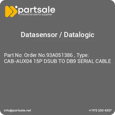 order-no93a051386-type-cab-aux04-15p-dsub-to-db9-serial-cable