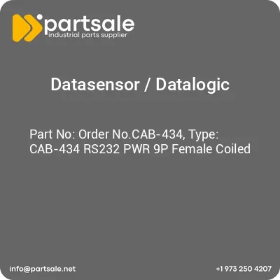 order-nocab-434-type-cab-434-rs232-pwr-9p-female-coiled