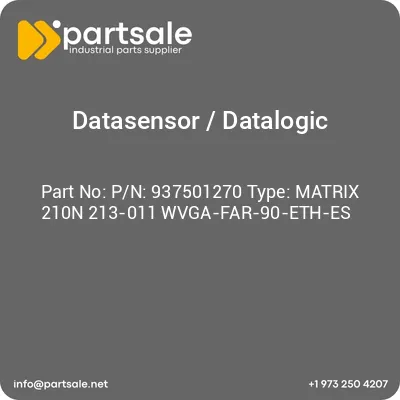 pn-937501270-type-matrix-210n-213-011-wvga-far-90-eth-es