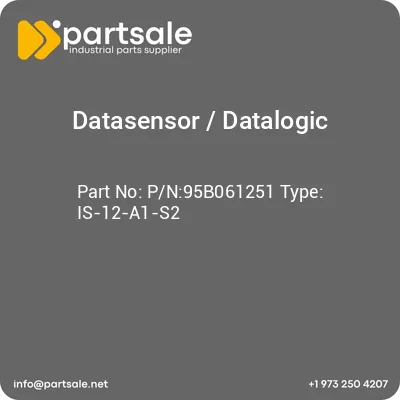 datasensor-datalogic-pn95b061251-type-is-12-a1-s2