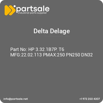 hp-3321b7p-t6-mfg2202113-pmax250-pn250-dn32