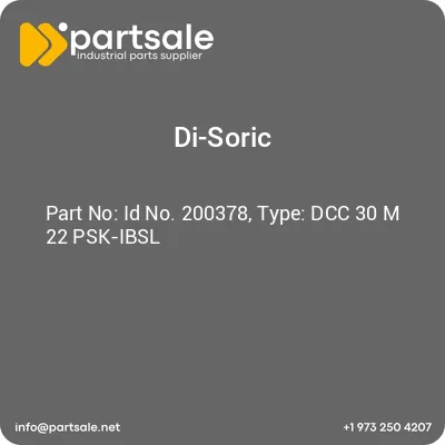 id-no-200378-type-dcc-30-m-22-psk-ibsl