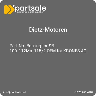 bearing-for-sb-100-112ma-1152-oem-for-krones-ag