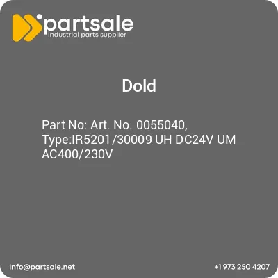 art-no-0055040-typeir520130009-uh-dc24v-um-ac400230v