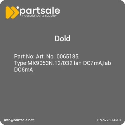 art-no-0065185-typemk9053n12032-ian-dc7maiab-dc6ma