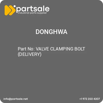 valve-clamping-bolt-delivery