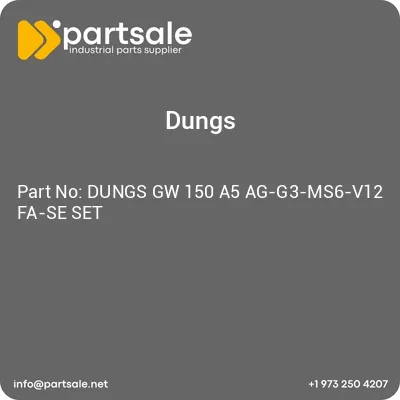 dungs-gw-150-a5-ag-g3-ms6-v12-fa-se-set