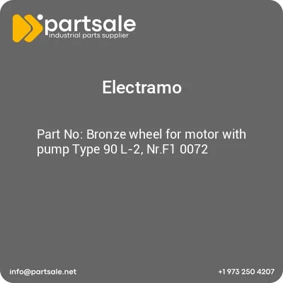 electramo-bronze-wheel-for-motor-with-pump-type-90-l-2-nrf1-0072