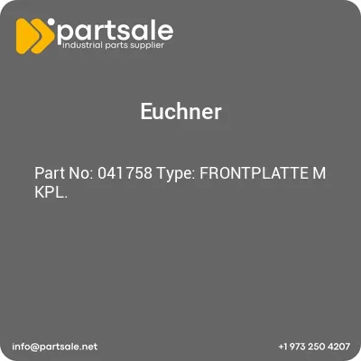 euchner-041758-type-frontplatte-m-kpl