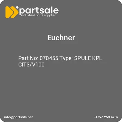euchner-070455-type-spule-kpl-cit3v100