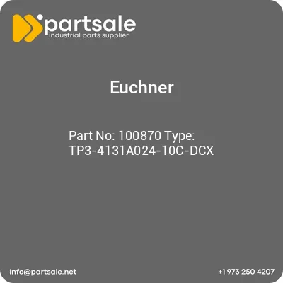 euchner-100870-type-tp3-4131a024-10c-dcx