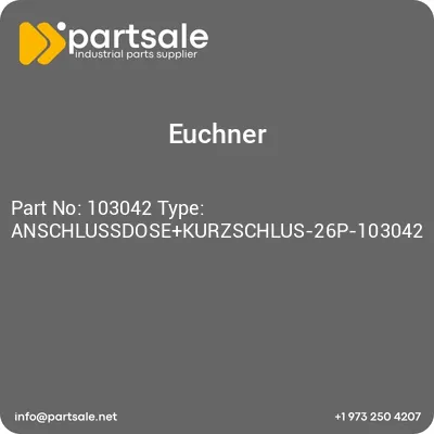 euchner-103042-type-anschlussdosekurzschlus-26p-103042