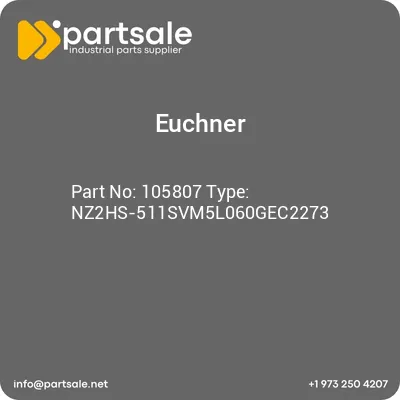euchner-105807-type-nz2hs-511svm5l060gec2273