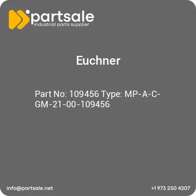 euchner-109456-type-mp-a-c-gm-21-00-109456