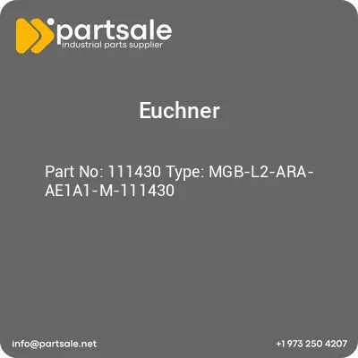 euchner-111430-type-mgb-l2-ara-ae1a1-m-111430