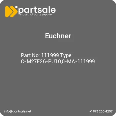 euchner-111999-type-c-m27f26-pu100-ma-111999