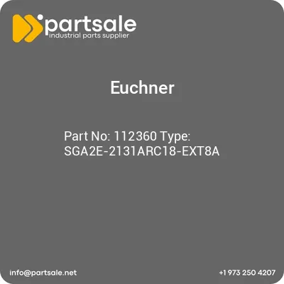 euchner-112360-type-sga2e-2131arc18-ext8a