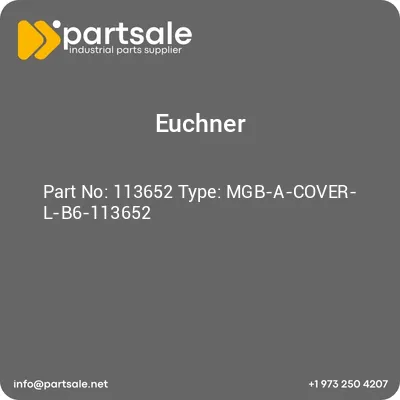 euchner-113652-type-mgb-a-cover-l-b6-113652