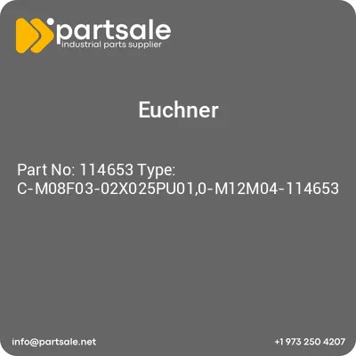 euchner-114653-type-c-m08f03-02x025pu010-m12m04-114653