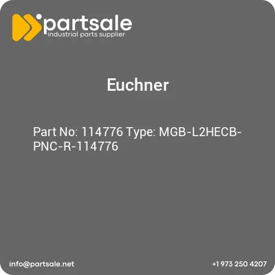 euchner-114776-type-mgb-l2hecb-pnc-r-114776