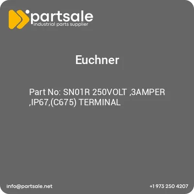 euchner-sn01r-250volt-3amper-ip67c675-terminal
