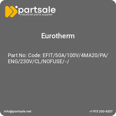 eurotherm-code-efit50a100v4ma20paeng230vclnofuse