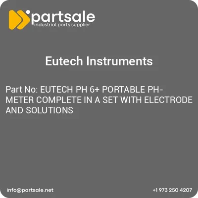 eutech-ph-6-portable-ph-meter-complete-in-a-set-with-electrode-and-solutions