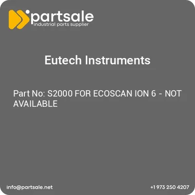 s2000-for-ecoscan-ion-6-not-available