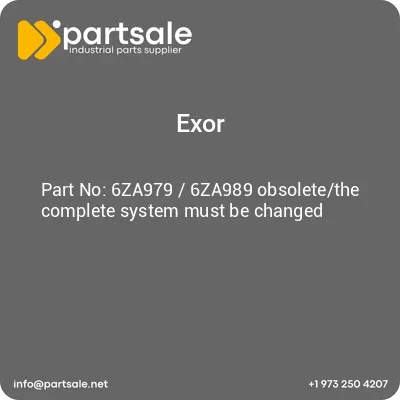 exor-6za979-6za989-obsoletethe-complete-system-must-be-changed