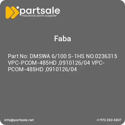 dmswa-6100-s-1hs-no0236315-vpc-pcom-485hd-091012604-vpc-pcom-485hd-091012604