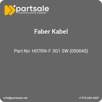 faber-kabel-h07rn-f-3g1-sw-050045