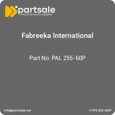 fabreeka-international-pal-255-60p