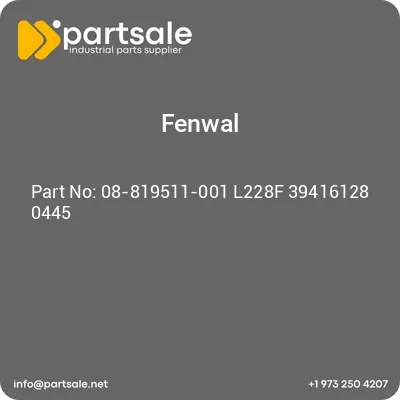 fenwal-08-819511-001-l228f-39416128-0445