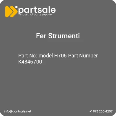 fer-strumenti-model-h705-part-number-k4846700